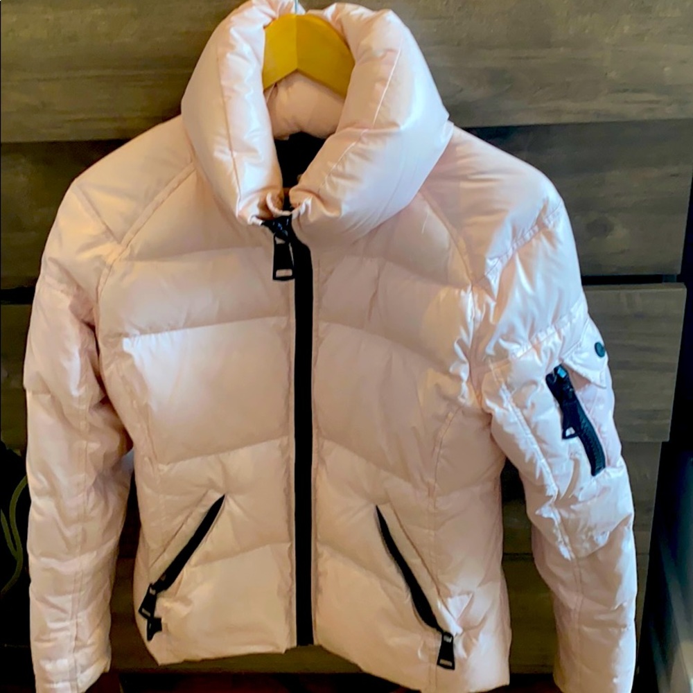 SAM. Down puffer coat light pink